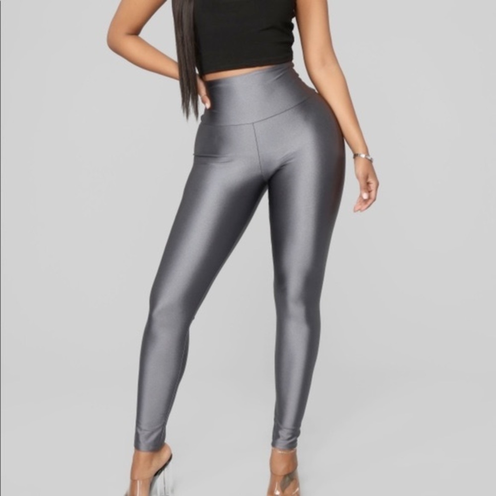 2 for $10, Fashion Nova Metallic Leggings, Rust and Gun Metal